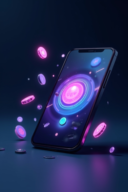 Smartfon z aplikacją kasynową